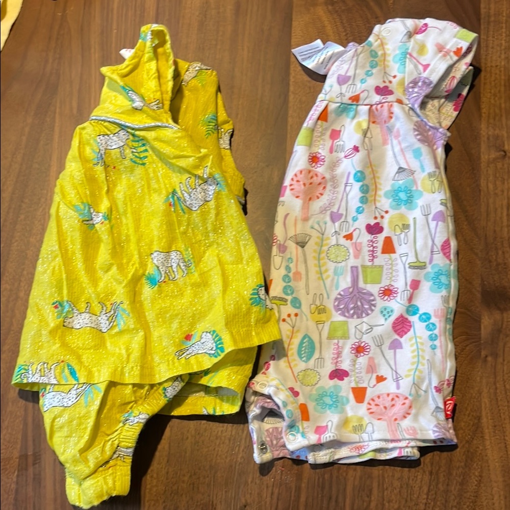 Zutano cat & jack lot 2 outfits 0-3m